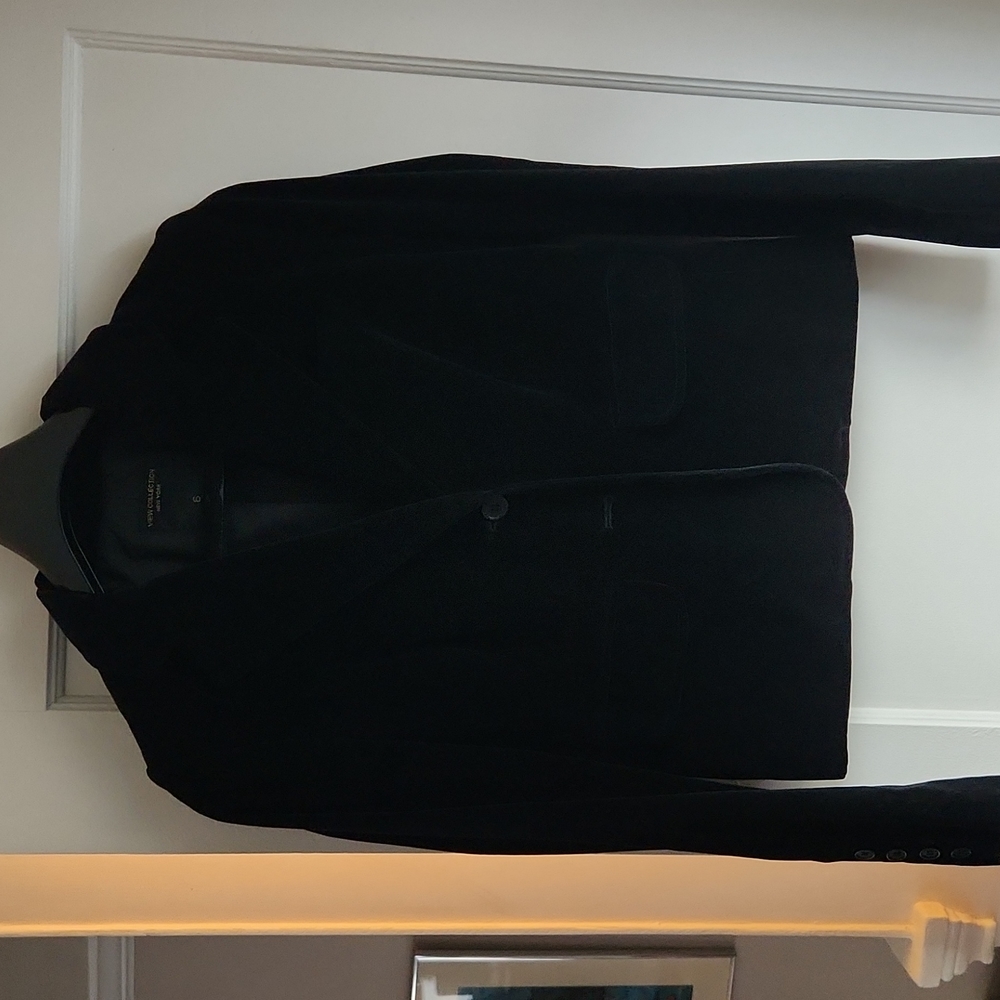 New York View Collection Black Velvet Blazer